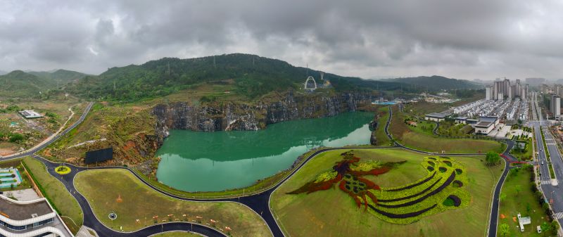 江西安福：“废弃矿坑”变身生态公园